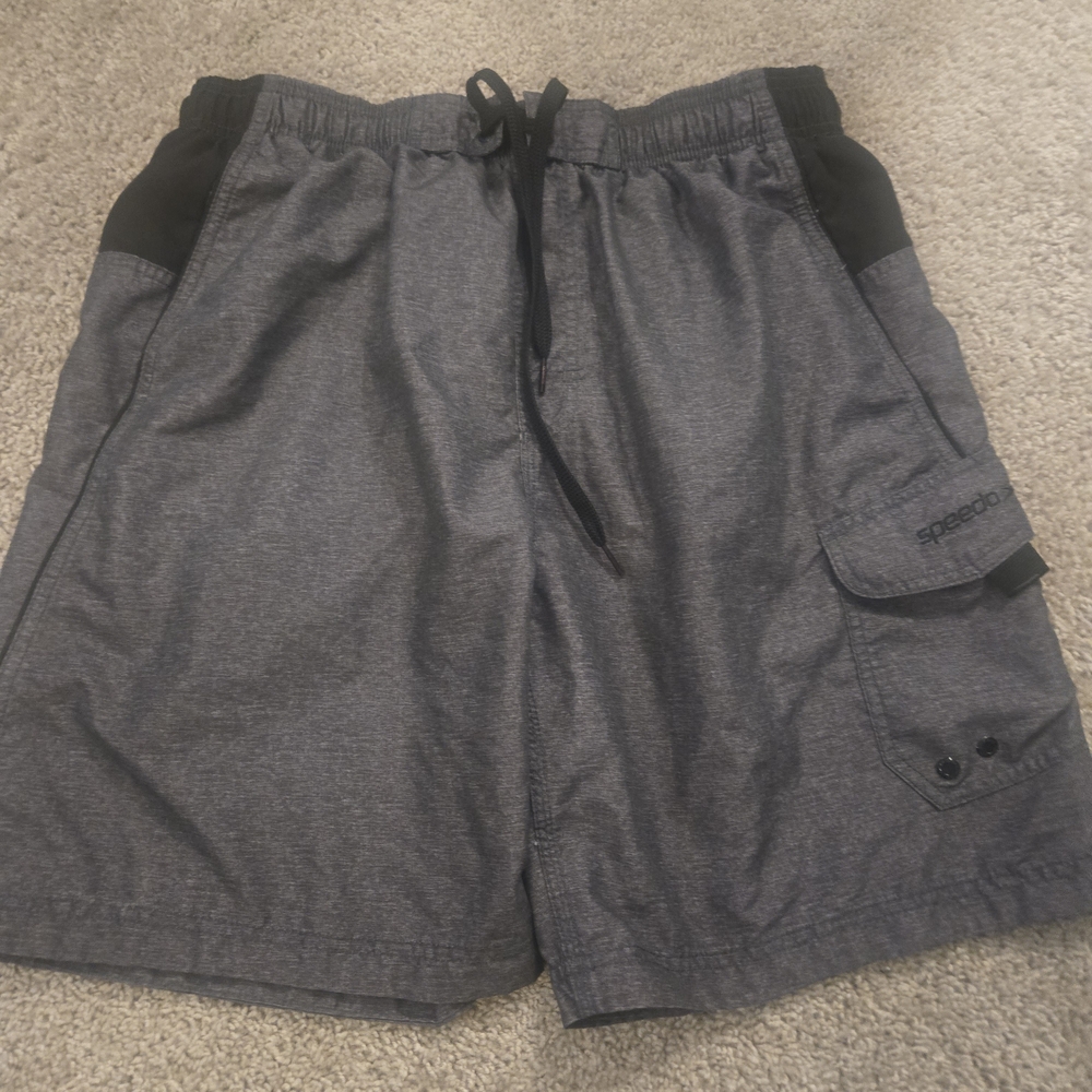 Speedo Gray Swim Shorts